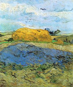 Peinture sur toile de Van Gogh, Grange un jour pluvieux reproduction peinte à la main