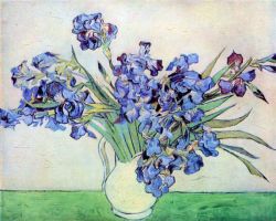 Peinture sur toile de Van Gogh, Iris 2 reproduction peinte à la main