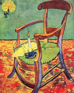Peinture sur toile de Van Gogh, La chaise de Paul Gauguin reproduction peinte à la main