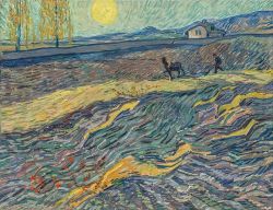 Van Gogh Laboureur Dans Un Champ reproduction peinte à la main