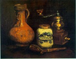 Peinture sur toile de Van Gogh, Moulin à café reproduction peinte à la main