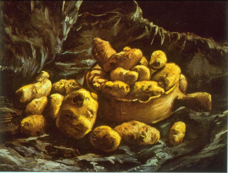 Van Gogh, Nature morte avec pot en terre et patates