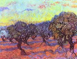 Peinture sur toile de Van Gogh, Oliviers reproduction peinte à la main