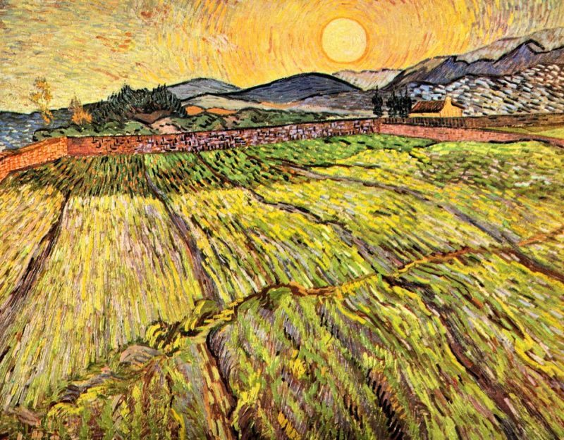 Van Gogh, Paysage avec des champs labourés
