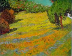 Peinture sur toile de Van Gogh, Pelouse ensoleillée reproduction peinte à la main