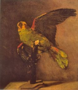 Peinture sur toile de Van Gogh, Perroquet reproduction peinte à la main