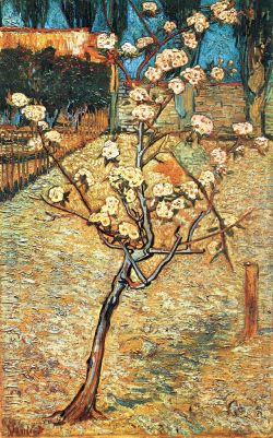 Peinture sur toile de Van Gogh, Poirier en fleur reproduction peinte à la main