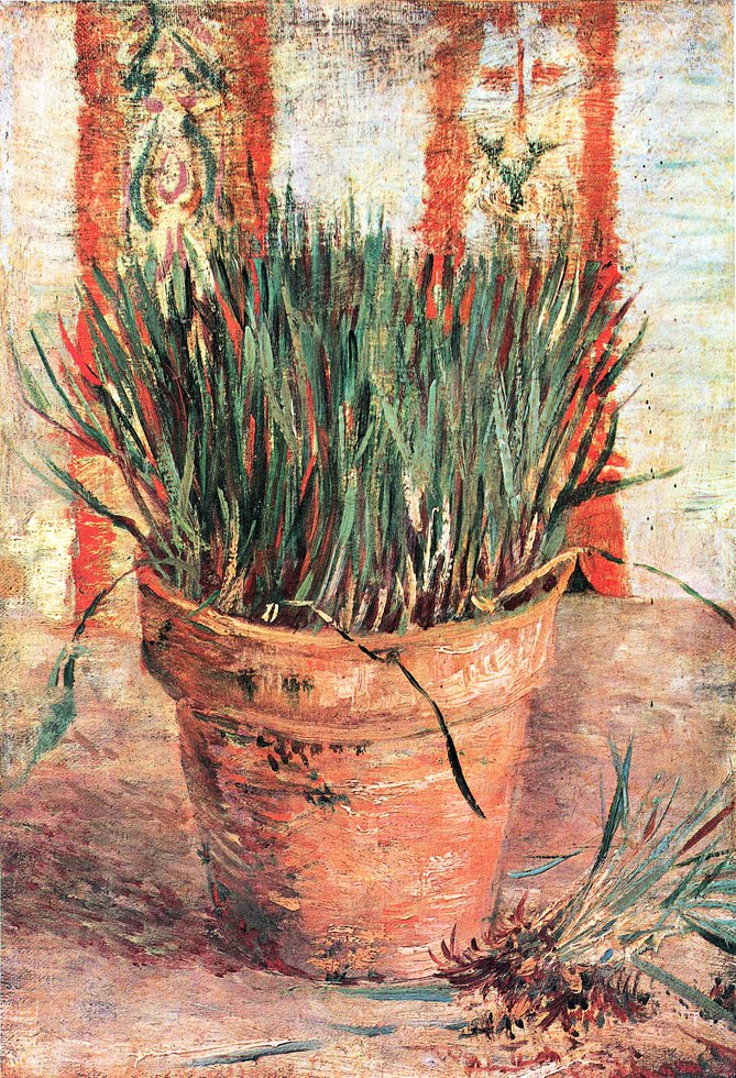Van Gogh, Pot de fleur avec de la ciboulette