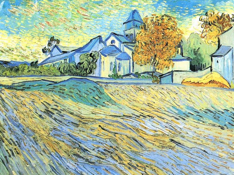Van Gogh, Vue de l'église de Saint Paul de Mausolé