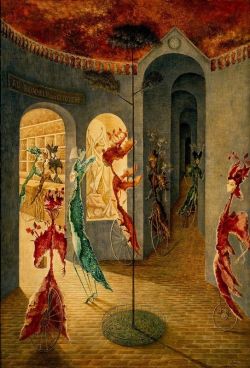 Peinture sur toile de Varo Remedios Au Bonheur Des Citoyens reproduction peinte à la main