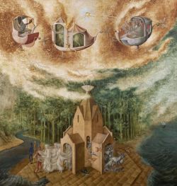 Peinture sur toile de Varo Remedios Microcosmos reproduction peinte à la main