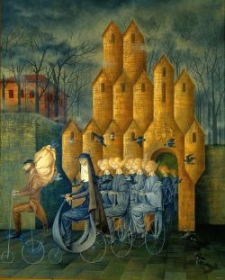 Peinture sur toile de Varo Remedios Towards The Tower reproduction peinte à la main