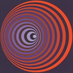 Peinture sur toile de Vasarely Oerveng 1968 reproduction peinte à la main