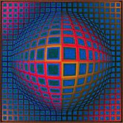 Peinture sur toile de Vasarely Vega Nor reproduction peinte à la main