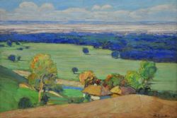 Vasyl Krychevskyi Ferry 1937 reproduction peinte à la main