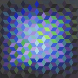 Peinture sur toile de Victor Vasarely Ion 11 reproduction peinte à la main