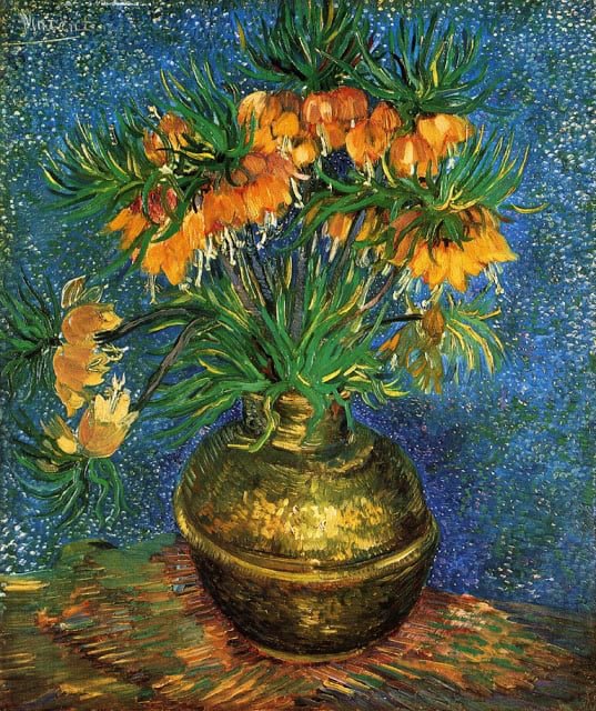 Vincent Van Gogh Fritillarias In A Copper Vase - 1887