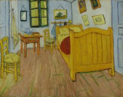 Peinture sur toile de Vincent van Gogh, La chambre à coucher reproduction peinte à la main