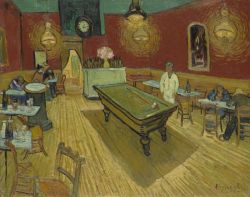 Peinture sur toile de Vincent van Gogh, Le café de nuit reproduction peinte à la main