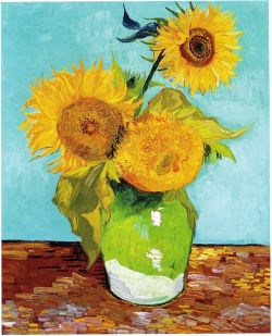 Peinture sur toile de Vincent van Gogh, Les tournesols (F453), version 1 reproduction peinte à la main