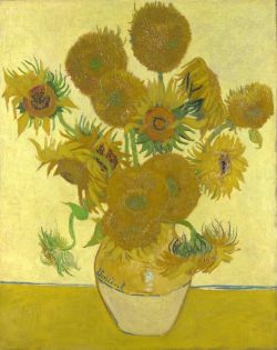 Peinture sur toile de Vincent van Gogh, Les tournesols (F454), version 4 reproduction peinte à la main