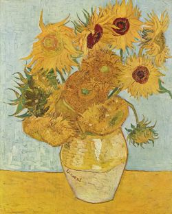 Peinture sur toile de Vincent van Gogh, Les tournesols (F456), version 3 reproduction peinte à la main