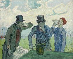 Peinture sur toile de Vincent Van Gogh The Drinkers 1890 reproduction peinte à la main