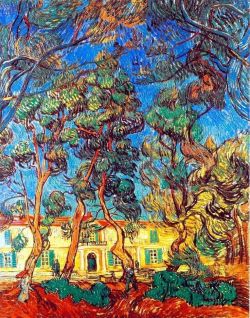 Peinture sur toile de Vincent Van Gogh The Grounds Of The Asylum Saint Remy France 1889 reproduction peinte à la main