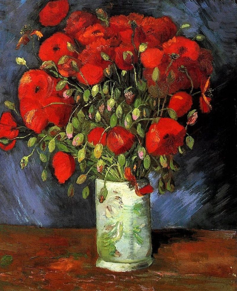Vincent Van Gogh Vase With Red Poppies 1886