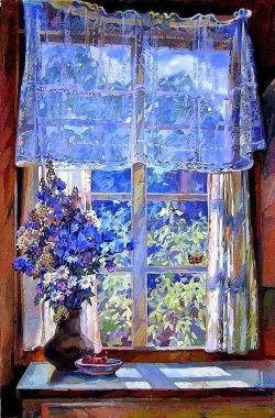 Peinture sur toile de Vladimirovich La Finestra reproduction peinte à la main