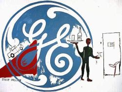 Peinture sur toile de Warhol-basquiat General Electric reproduction peinte à la main