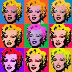 Peinture sur toile de Warhol Andy Marilyn Monroe reproduction peinte à la main