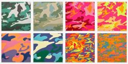 Peinture sur toile de Warhol Camouflage - Complet reproduction peinte à la main