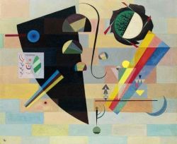 Peinture sur toile de Wassily Kandinsky Dramatic And Mild 1932 reproduction peinte à la main