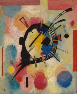 Peinture sur toile de Wassily Kandinsky, Gelbe Mitte 1926 reproduction peinte à la main