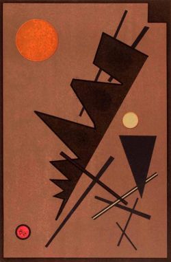 Peinture sur toile de Wassily Kandinsky, Geometric Composition 1924 reproduction peinte à la main