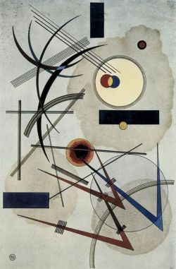 Peinture sur toile de Wassily Kandinsky Grey-blue 1925 reproduction peinte à la main