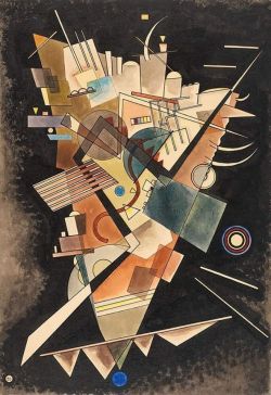 Peinture sur toile de Wassily Kandinsky Heavy Floating C.1924 reproduction peinte à la main