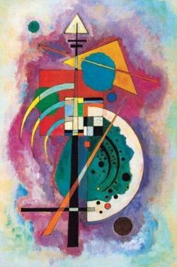 Peinture sur toile de Wassily Kandinsky Hommage To Grohmann 1926 reproduction peinte à la main