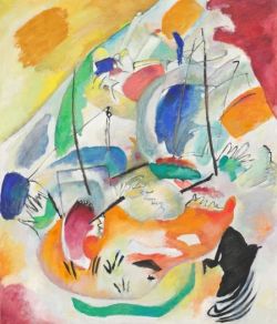 Peinture sur toile de Wassily Kandinsky Improvisation 31 Sea Battle 1913 reproduction peinte à la main