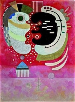 Peinture sur toile de Wassily Kandinsky In Between 1934 reproduction peinte à la main