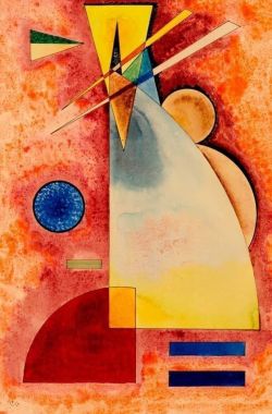 Peinture sur toile de Wassily Kandinsky Ineinander Intermingling April 1928 reproduction peinte à la main