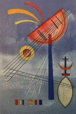 Peinture sur toile de Wassily Kandinsky Leaning Semicircle 1928 reproduction peinte à la main