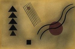 Peinture sur toile de Wassily Kandinsky Moderate Connection 1928 reproduction peinte à la main