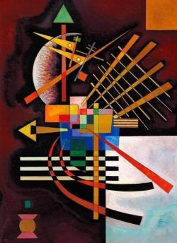 Peinture sur toile de Wassily Kandinsky Oben Und Links 1925 reproduction peinte à la main