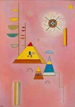 Peinture sur toile de Wassily Kandinsky Pink Sweet N. 481 1929 reproduction peinte à la main