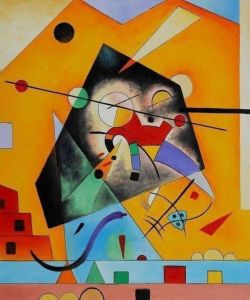 Peinture sur toile de Wassily Kandinsky Quiet Harmony 1924 reproduction peinte à la main
