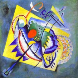 Peinture sur toile de Wassily Kandinsky Red Oval 1920 reproduction peinte à la main