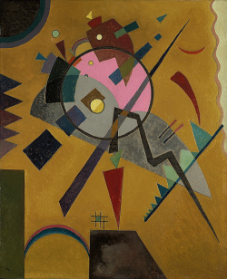 Peinture sur toile de Wassily Kandinsky, Rosa Mit Grau 1924 reproduction peinte à la main