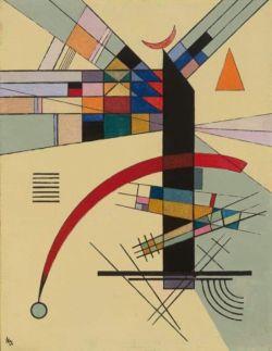 Peinture sur toile de Wassily Kandinsky Small Yellow 1926 reproduction peinte à la main
